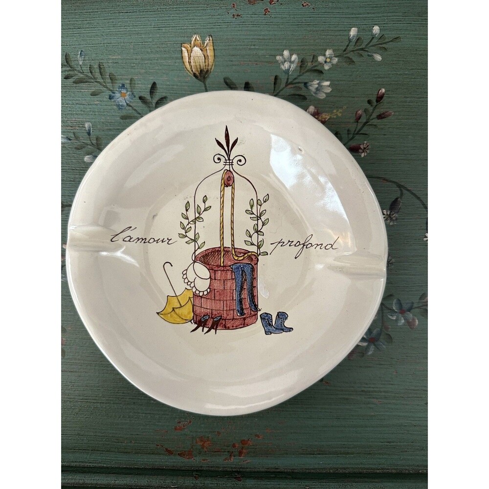 Art Pottery Ashtray Made In Italy